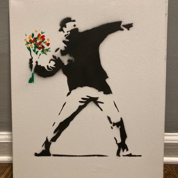 Banksy Louis Vuitton Kid Canvas Print or Poster